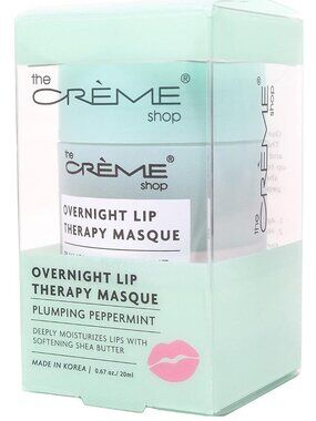 NEW Creme Shop Overnight Lip Therapy Masque | Plumping Peppermint